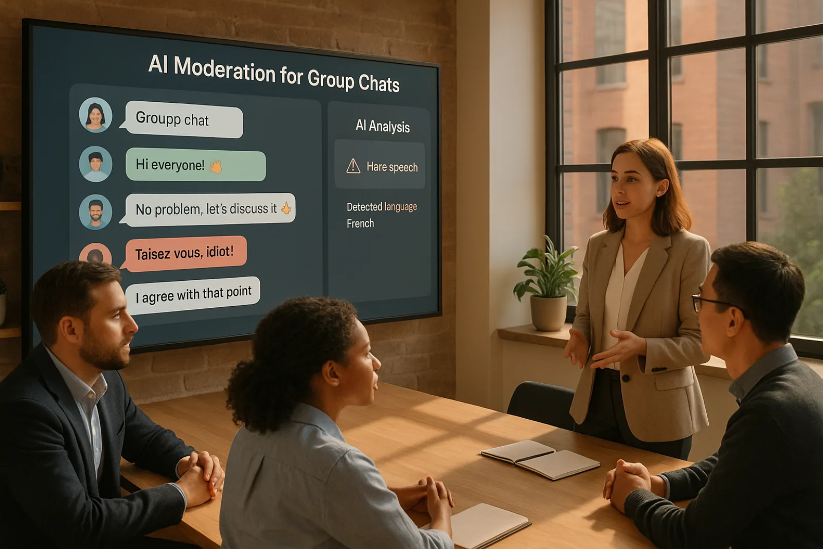 AI Moderation for Group Chats